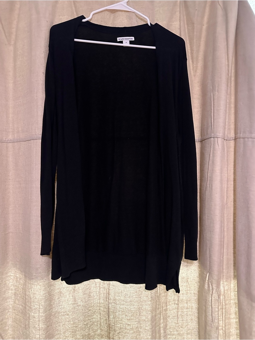 Amazon Essentials Black Open-Front Women's Cardigan